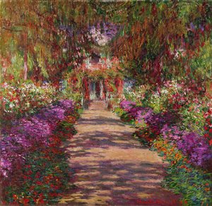 Un chemin dans le jardin de Monet, Giverny, 1902